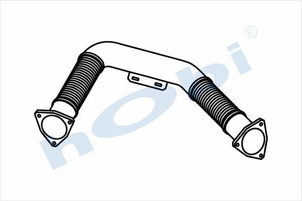 DF E2, Alusi, Flexible Pipe (P), Pipe, Exhaust Front,