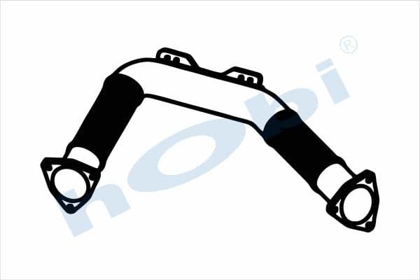 DF E2, Alusi, Flexible Pipe (P), Pipe, Exhaust Front,