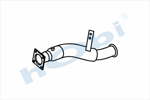 VL B10 E0, Alusi, Pipe, Exhaust Front,