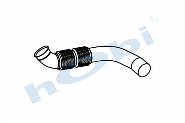 MC Actros E5, Alusi, Flexible Pipe (K), Pipe, Exhaust Front,