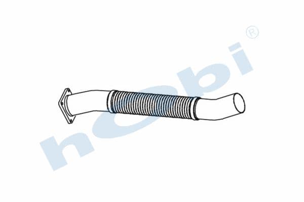 MN ND202 E1, Alusi, Flexible Pipe (P), Pipe, Exhaust Front,