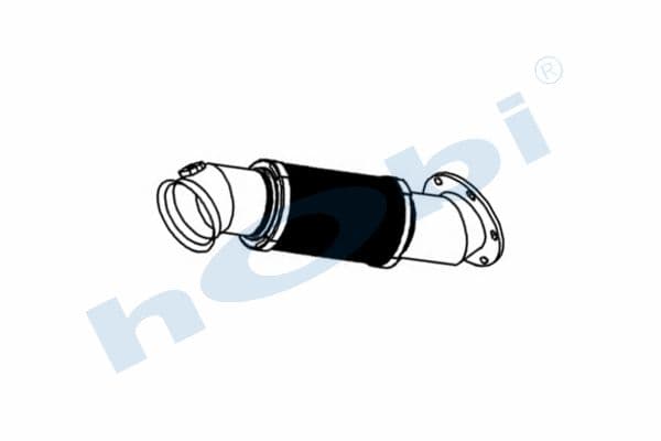 MC Tourismo E4, Inox, With Below Flexible, Pipe, Exhaust Front,