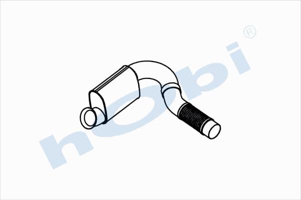 MC Axor E3 Alusi Flexible Pipe (P) With Muffler Pipe Exhaust Front