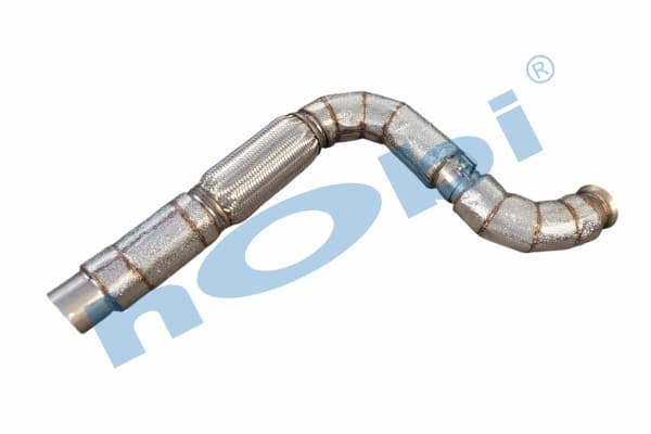 MC Atego E5 Inox Flexible Pipe Insulated Pipe Exhaust Front