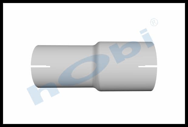 Pipe UN Connector L1:200 Alusi ID1:Ø70 5 ID2:Ø76 7