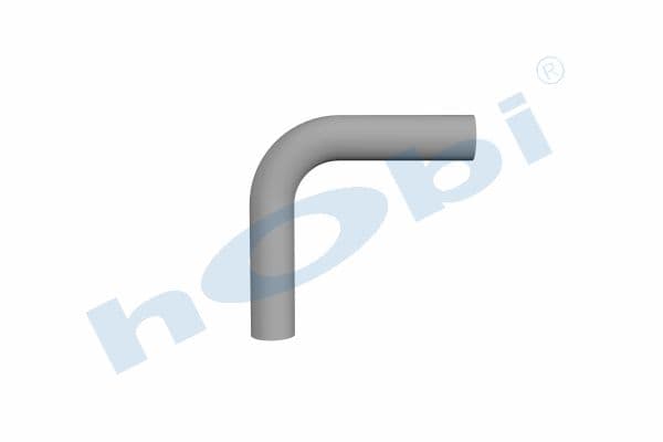 Pipe UN Elbow A:90° Ø76 2 L1:295 L2:295 Alusi