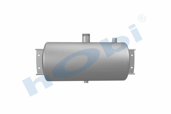 Hava Tankı, Ø310 L:685,8 Alüminyum, Kapak Braketli, Lt:45