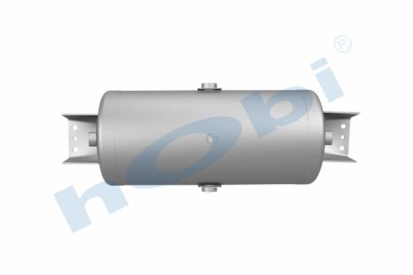 Hava Tankı, Ø246 L:570 Alüminyum, Kapak Braketli, Lt:25