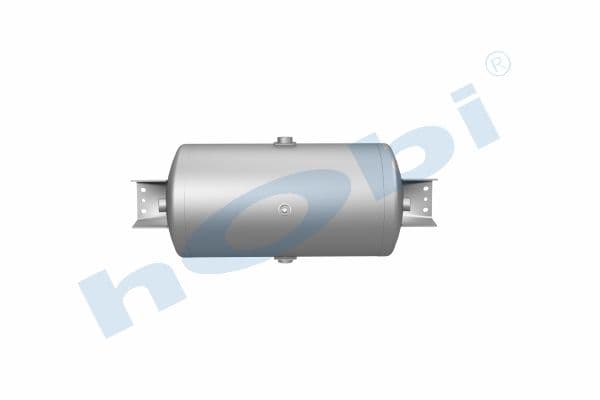 Hava Tankı, Ø300 L:621 Alüminyum, Kapak Braketli, Lt:50