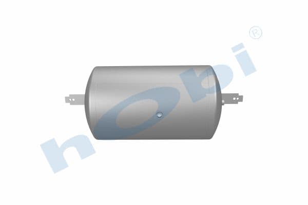Hava Tankı, Ø396 L:723 Alüminyum, Kapak Braketli, Lt:80