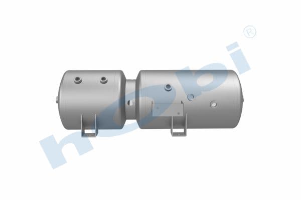 Air Tank Aluminum External 2 pcs With Body Bracket Ø300 Lt:54 Dark Grey