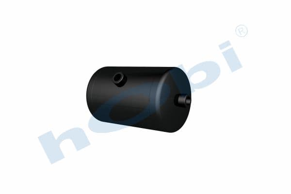 Air Tank Ø154 L:250 Steel MN Lt:4 Black (RAL9005)