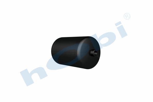 Air Tank Ø154 L:251 Steel DF Lt:4 Black (RAL9005)