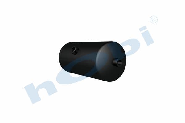 Air Tank Ø154 L:335 Steel DF Lt:5 5 Black (RAL9005)