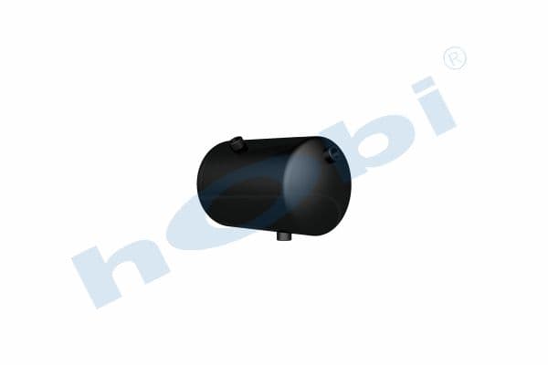 Air Tank Ø200 L:342 Steel UN Lt:9 5 Black (RAL9005)