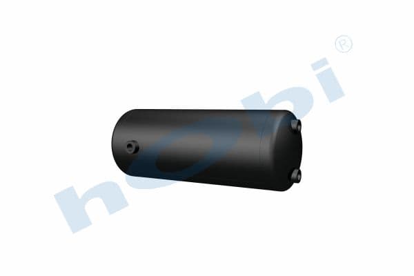 Air Tank, Ø200 L:529 Steel, OT Lt:15 Black (RAL9005)