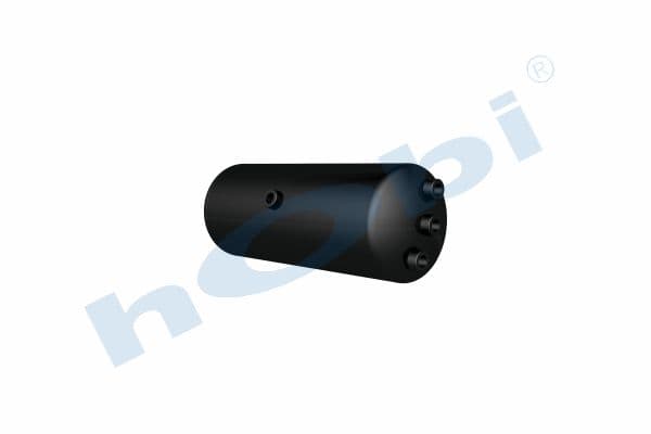 Air Tank Ø200 L:533 Steel RN Lt:15 Black (RAL9005)