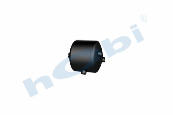 Air Tank Ø206 L:210 Steel MN Lt:6 Black (RAL9005)