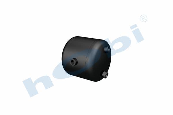Air Tank, Ø206 L:214 Steel, UN Lt:6 Black (RAL9005)
