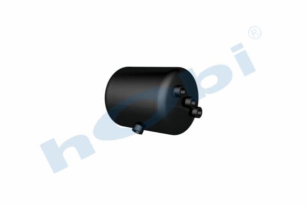 Air Tank Ø206 L:277 Steel MN Lt:8 Black (RAL9005)