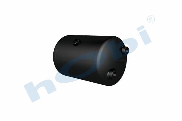 Air Tank Ø206 L:320 Steel DF Lt:10 Black (RAL9005)