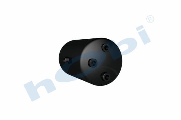 Air Tank Ø206 L:353 Steel MC Lt:10 Black (RAL9005)