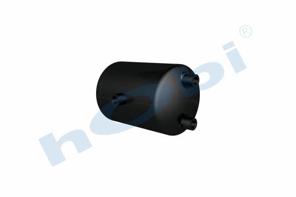 Air Tank Ø206 L:311 Steel MC Lt:10 Black (RAL9005)