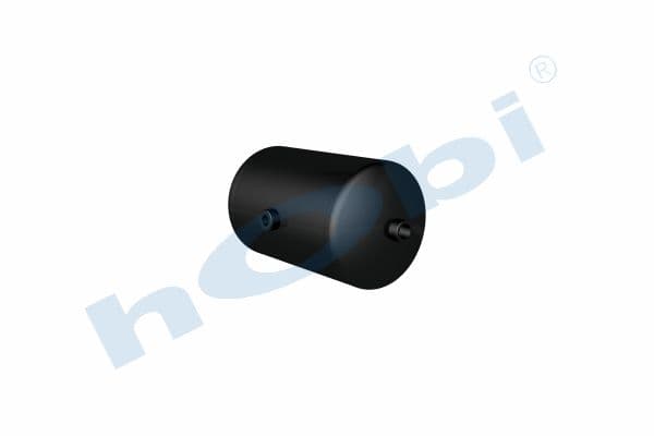 Air Tank Ø206 L:353 Steel VL Lt:10 Black (RAL9005)