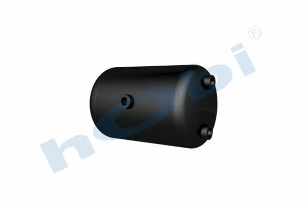 Air Tank Ø206 L:327 Steel IV Lt:10 Black (RAL9005)