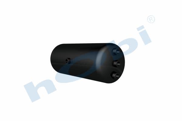 Air Tank Ø206 L:509 Steel UN Lt:15 Black (RAL9005)