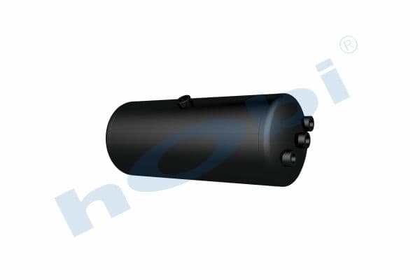 Air Tank Ø206 L:533 Steel VL Lt:15 Black (RAL9005)