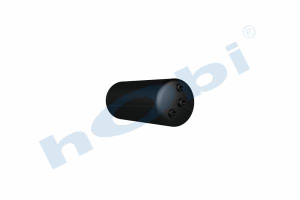 Air Tank Ø206 L:518 Steel UN Lt:15 Black (RAL9005)