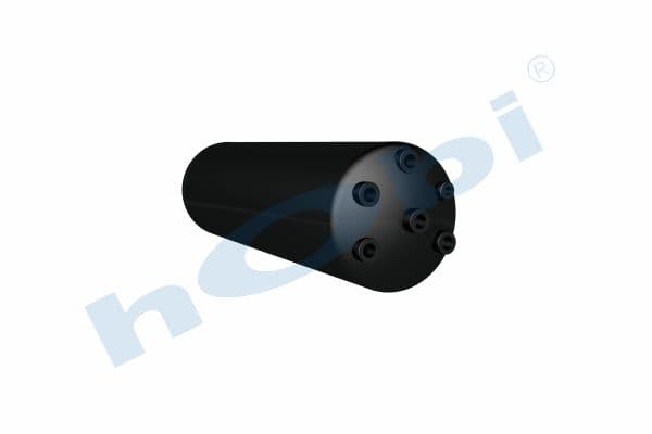 Air Tank Ø206 L:694 Steel UN Lt:21 Black (RAL9005)