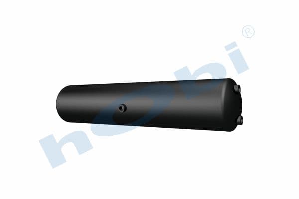 Air Tank, Ø206 L:960 Steel, OT Lt:30 Black (RAL9005)