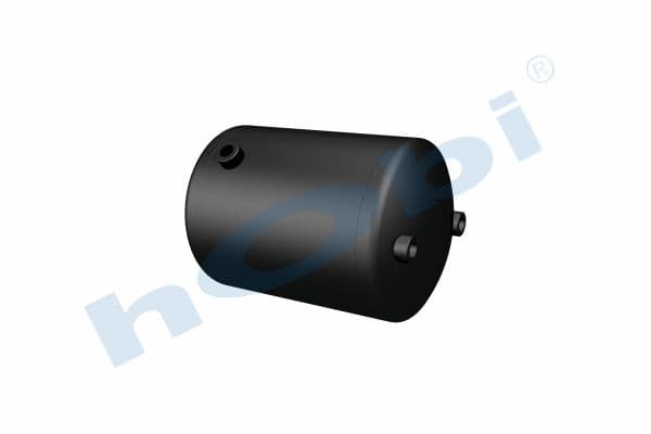 Air Tank, Ø246 L:369 Steel, VL Lt:15 Black (RAL9005)