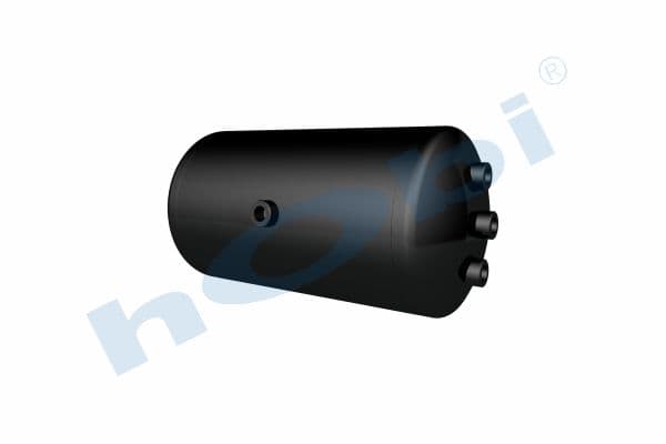 Air Tank Ø246 L:480 Steel MC Lt:20 Black (RAL9005)