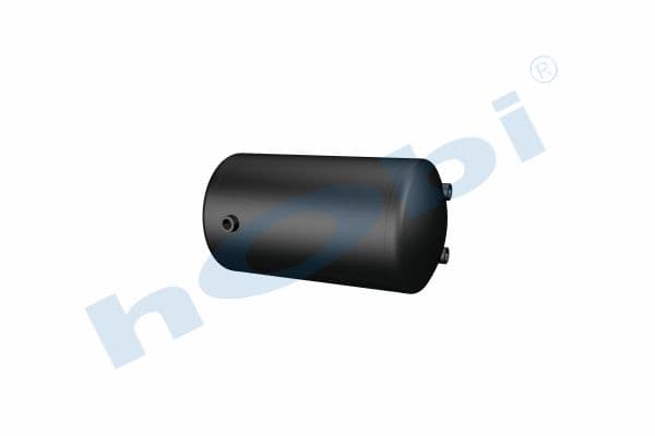 Air Tank, Ø246 L:475 Steel, RN Lt:20 Black (RAL9005)