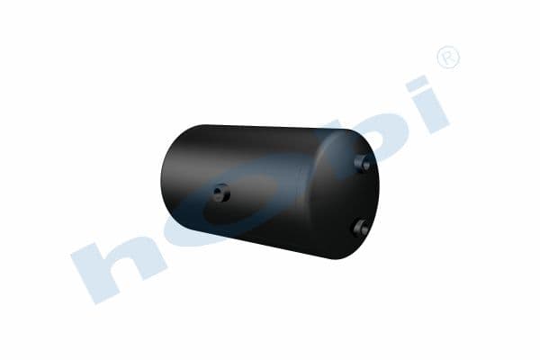 Air Tank, Ø246 L:470 Steel, MN Lt:20 Black (RAL9005)