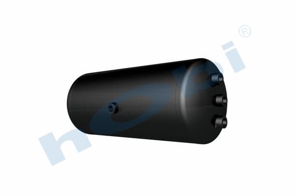 Air Tank Ø246 L:588 Steel MC Lt:25 Black (RAL9005)