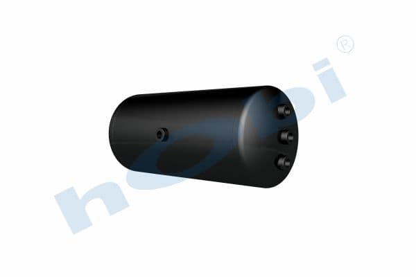 Air Tank Ø246 L:571 Steel UN Lt:25 Black (RAL9005)