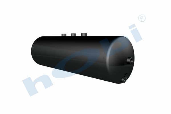 Air Tank Ø246 L:827 Steel UN Lt:36 Black (RAL9005)