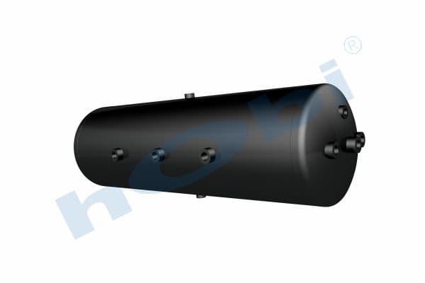 Air Tank Ø246 L:808 Steel UN Lt:36 Black (RAL9005)