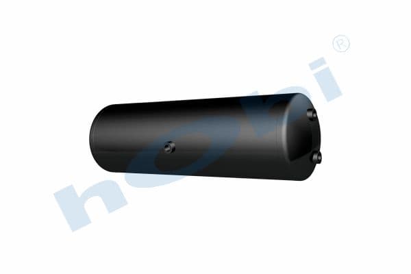 Air Tank Ø246 L:807 Steel UN Lt:37 Black (RAL9005)