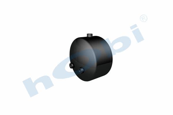 Air Tank Ø276 L:220 Steel RN Lt:8 Black (RAL9005)