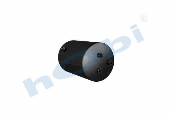 Air Tank Ø276 L:464 Steel UN Lt:25 Black (RAL9005)