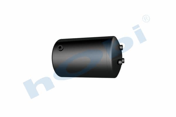 Air Tank Ø276 L:472 Steel VL Lt:25 Black (RAL9005)