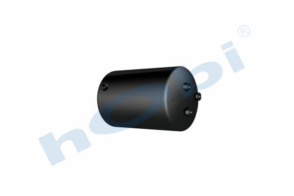 Air Tank Ø276 L:458 Steel RN Lt:25 Black (RAL9005)