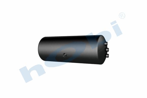 Air Tank Ø276 L:741 Steel MC Lt:40 Black (RAL9005)