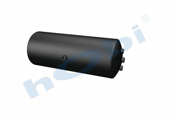 Air Tank, Ø276 L:732 Steel, OT Lt:40 Black (RAL9005)
