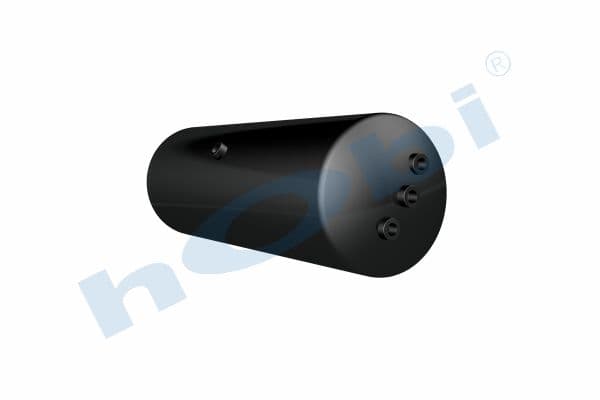 Air Tank Ø276 L:827 Steel MC Lt:45 Black (RAL9005)